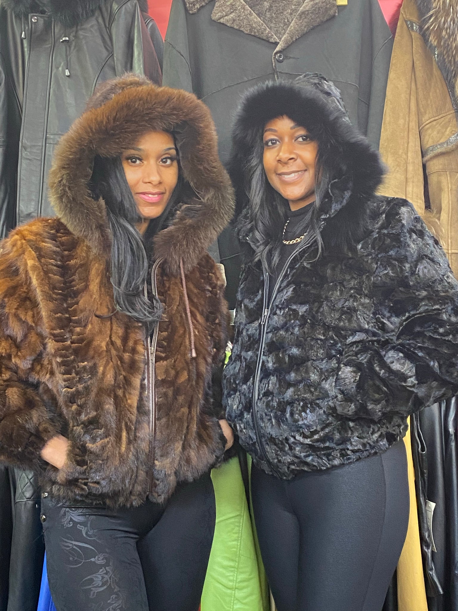 Mink Fur Bomber Jacket with Hood – The Mz Q Collection