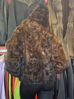 Mink Fur Bomber Jacket with Hood – The Mz Q Collection